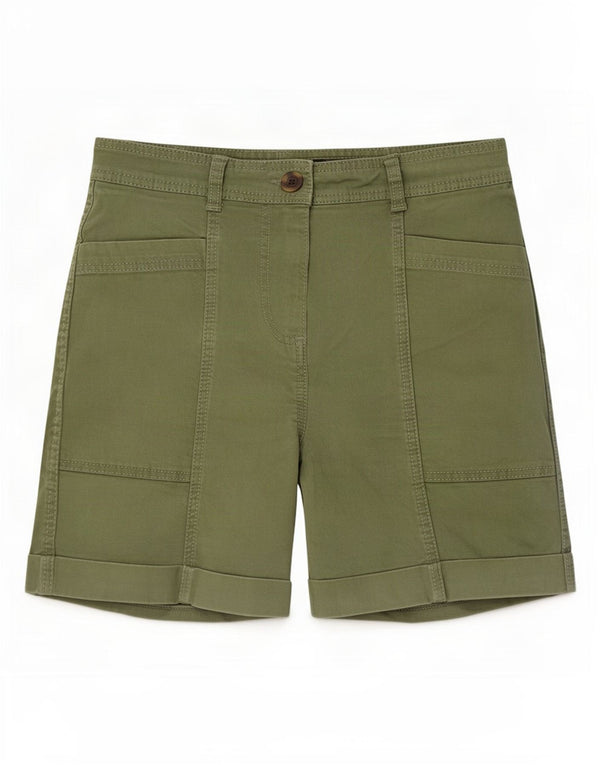 Bermuda Boden femme UK 8 Small W30 coton vert