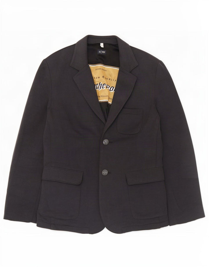 Armani Jeans Chaqueta tipo blazer de 2 botones para hombre UK 44 2XL Algodón gris