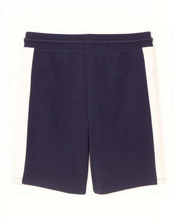 Jack & Jones Mens Sport Shorts Large Navy Blue Colourblock Cotton
