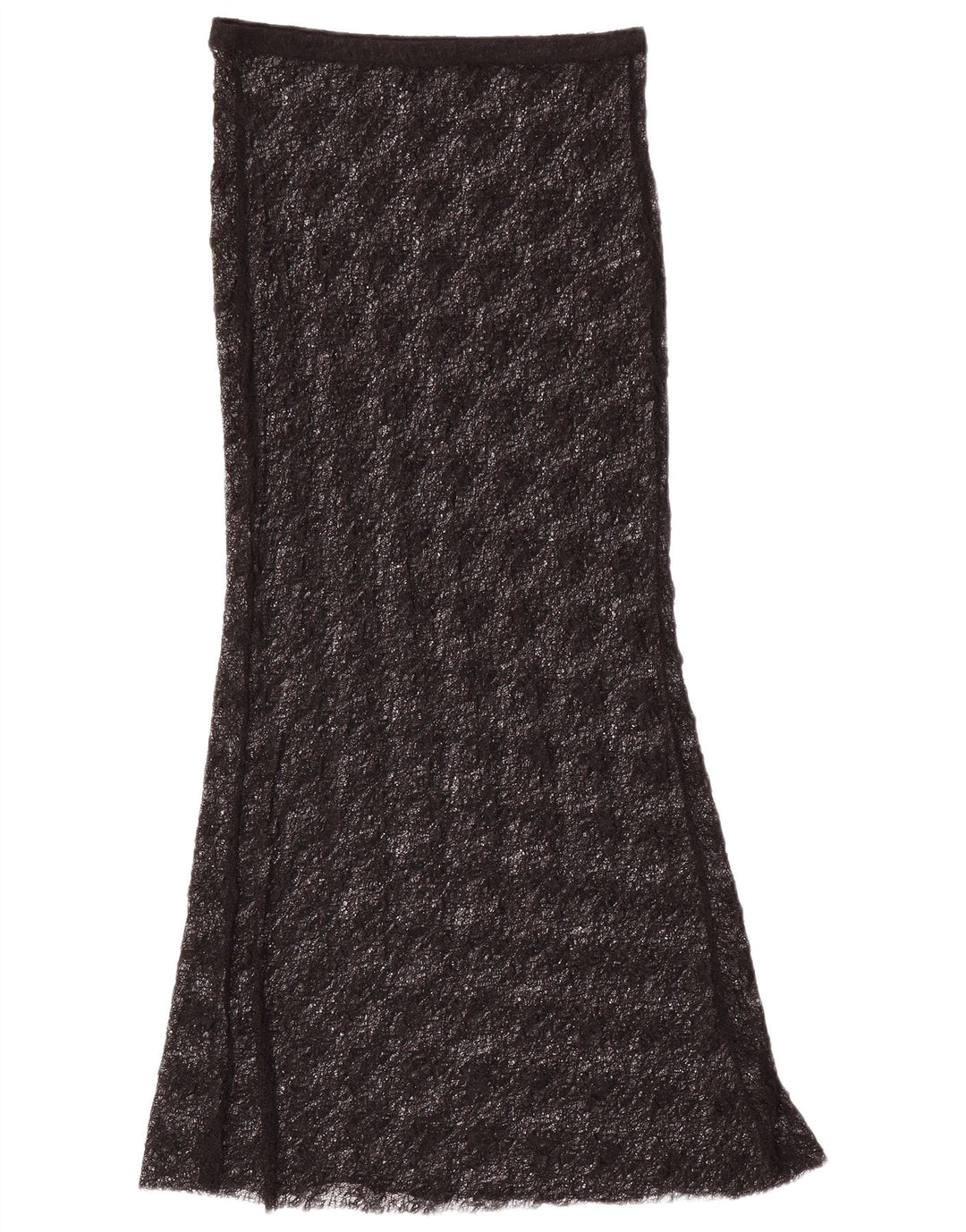 Zara Womens Lace Maxi Skirt Medium W28 Black Polyamide