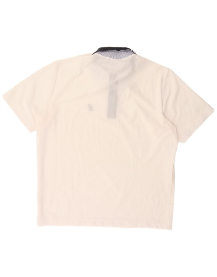 AUSTRALIAN L'ALPINA Tricou polo pentru bărbați IT 50 Poliester alb mediu