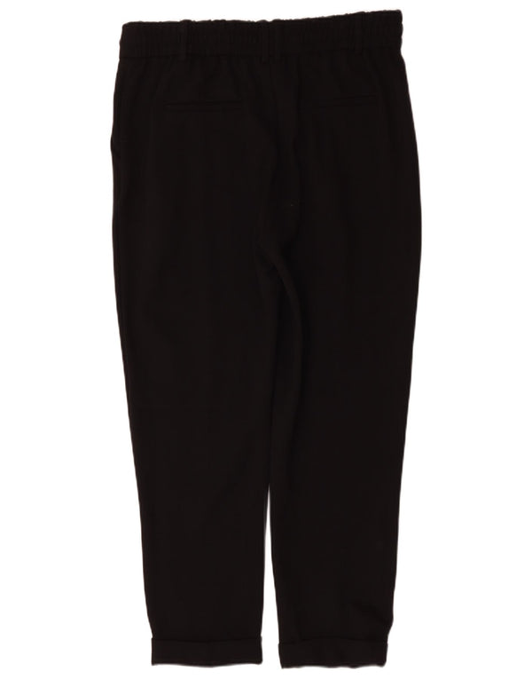 Benetton Mens Straight Chino Trousers Large W34 L27 Black Viscose