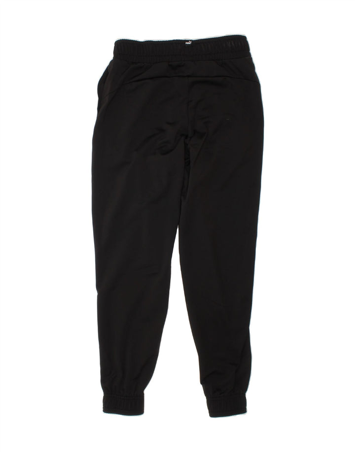 PUMA Boys Tracksuit Trousers Joggers 9-10 Years  Black Polyester Vintage Puma and Second-Hand Puma from Messina Hembry 