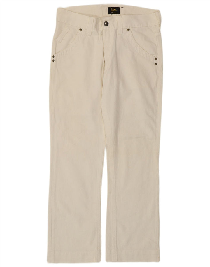 LEE Herre Roper Straight Jeans W31 L30 Hvid Bomuld