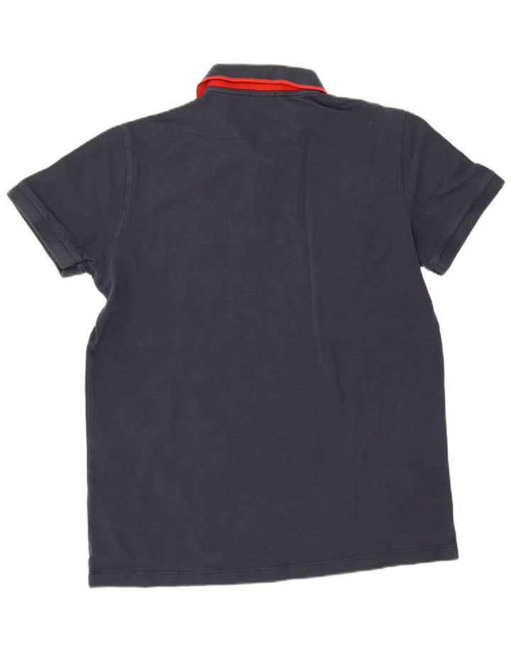 Cămașă polo Hugo Boss pentru bărbați, cu formă normală, din bumbac bleumarin mediu