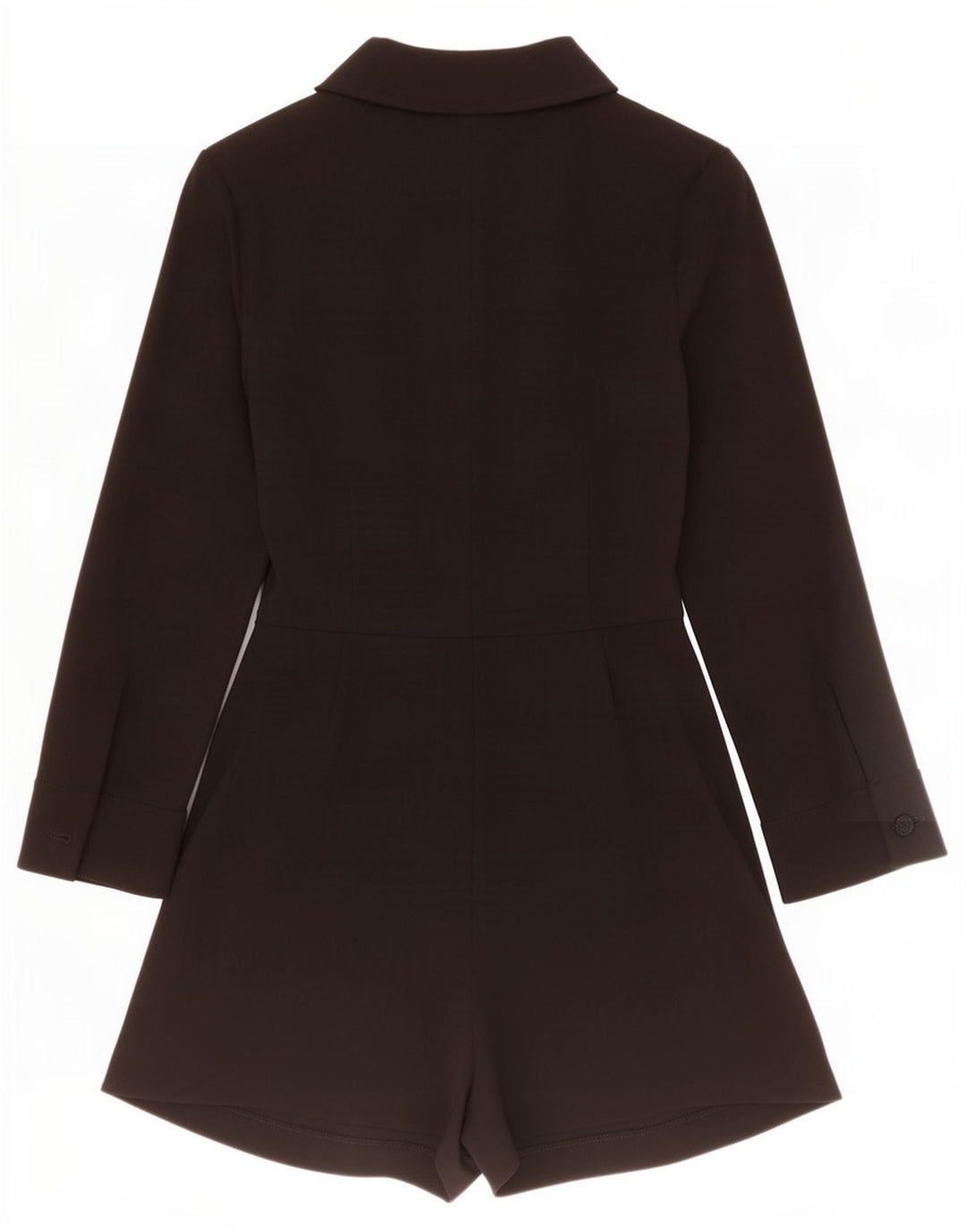 Zara női hosszú ujjú playsuit UK 10 kis fekete poliészter