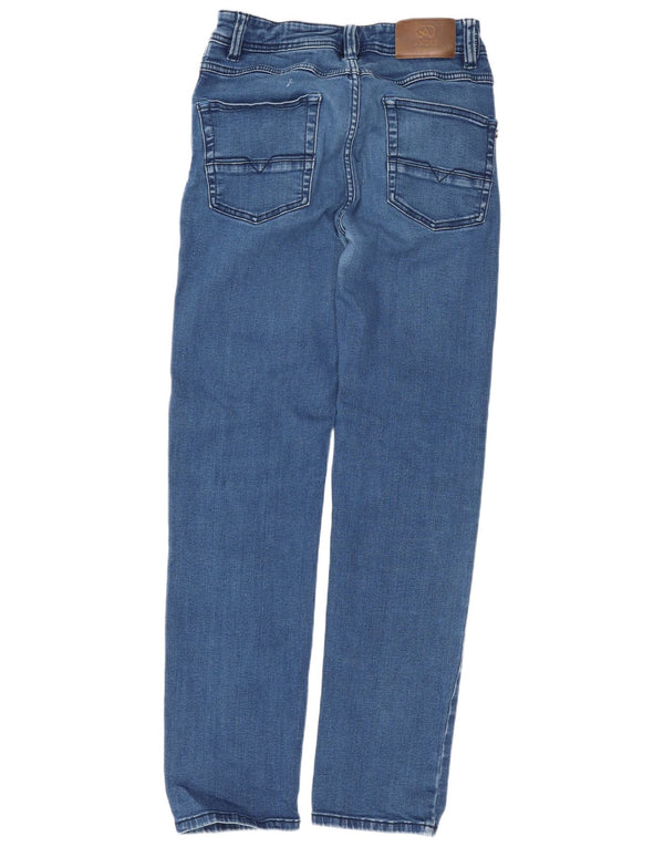 Andre Womens Modern Fit Slim Jeans W32 L29 Blue Cotton