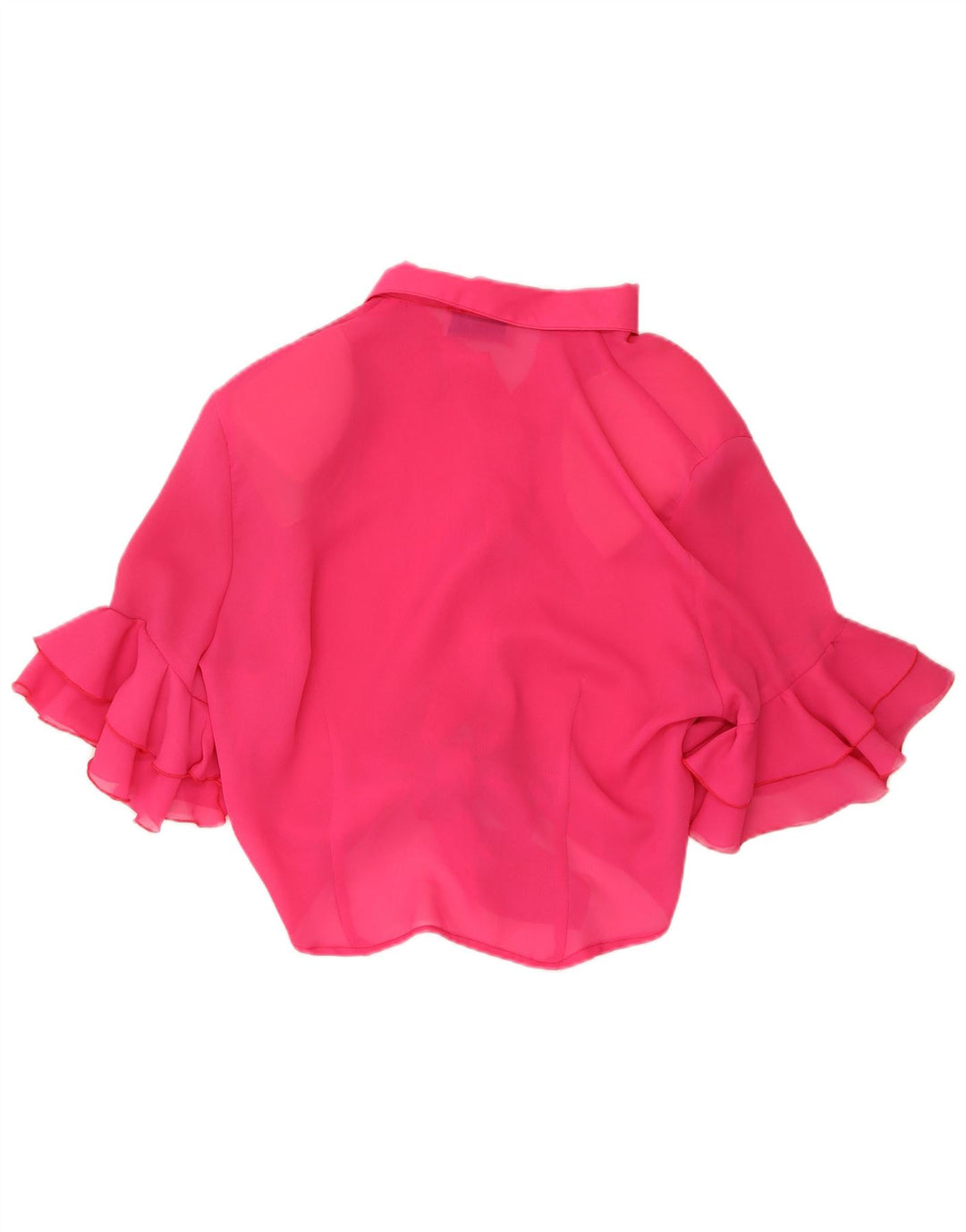 ACCORDO Womens Short Sleeve Shirt Blouse UK 12 Medium Pink Polyester
