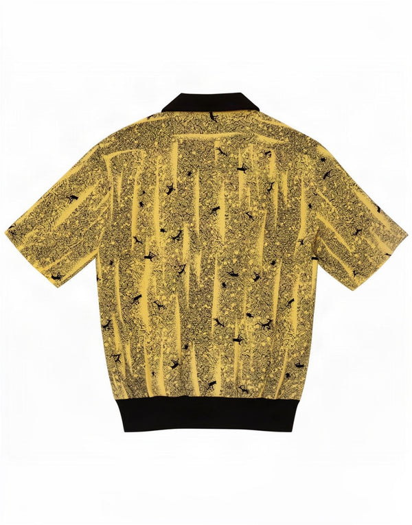 Desiree Camicia pullover oversize da donna con motivo astratto UK 14 Large Giallo