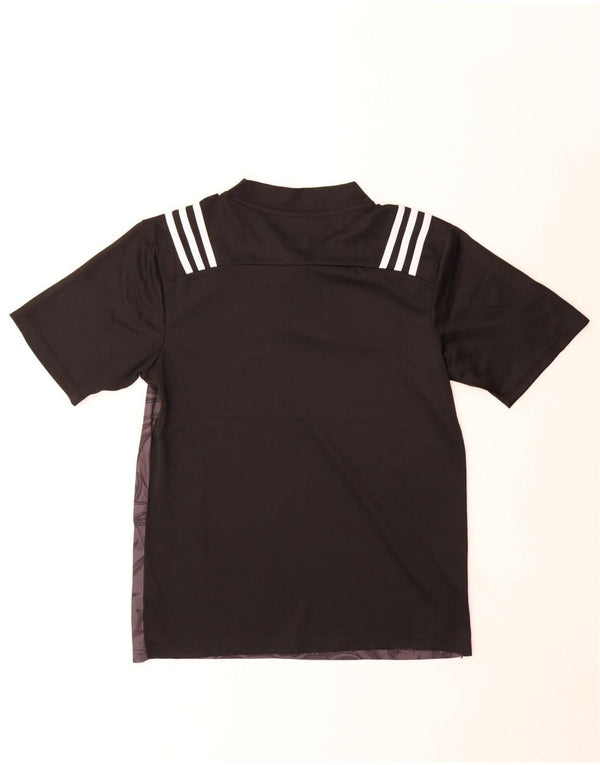 Adidas Mens Graphic T-Shirt Top Medium Black Paisley Polyester