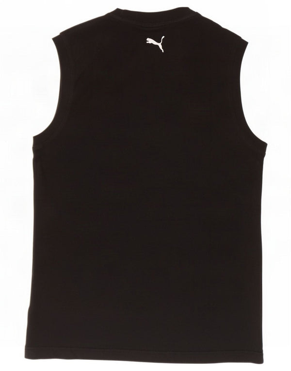 Puma Mens Graphic Vest Top Small Black Bumbac