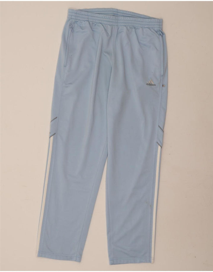 Adidas Mens Tracksuit Trousers Medium Blue Polyester