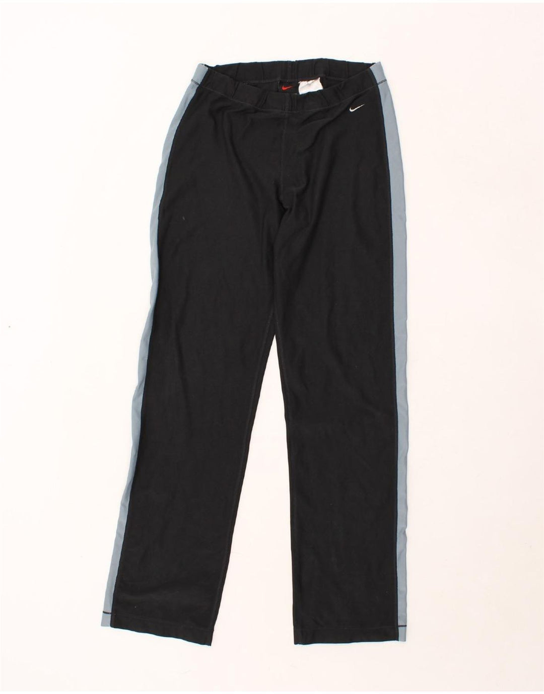 NIKE Womens Tracksuit Trousers US 8/10 Medium  Black Colourblock Polyester Vintage Nike and Second-Hand Nike from Messina Hembry 