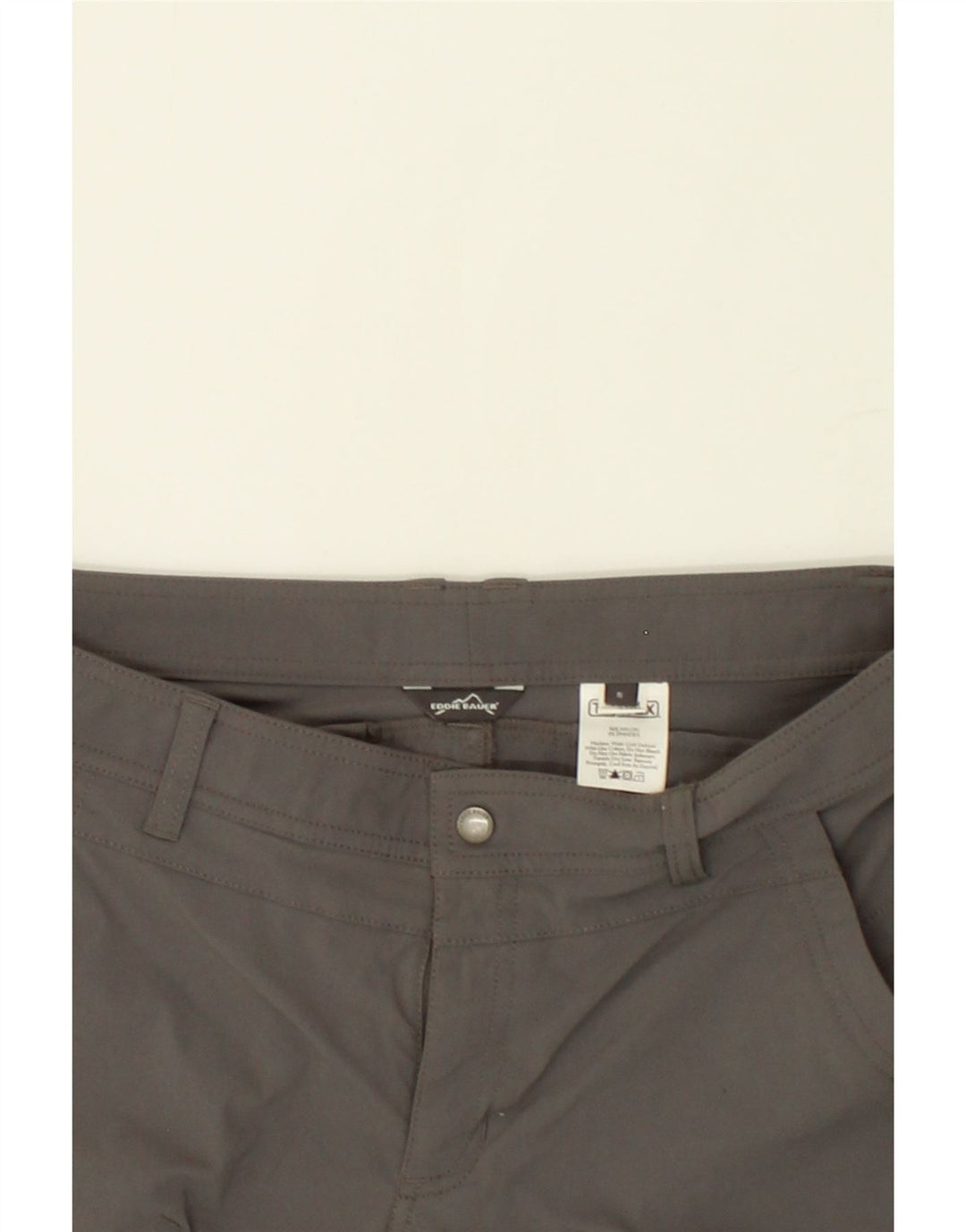 EDDIE BAUER Womens Straight Cargo Trousers US 8 Medium W34 L32 Grey Nylon Vintage Eddie Bauer and Second-Hand Eddie Bauer from Messina Hembry 
