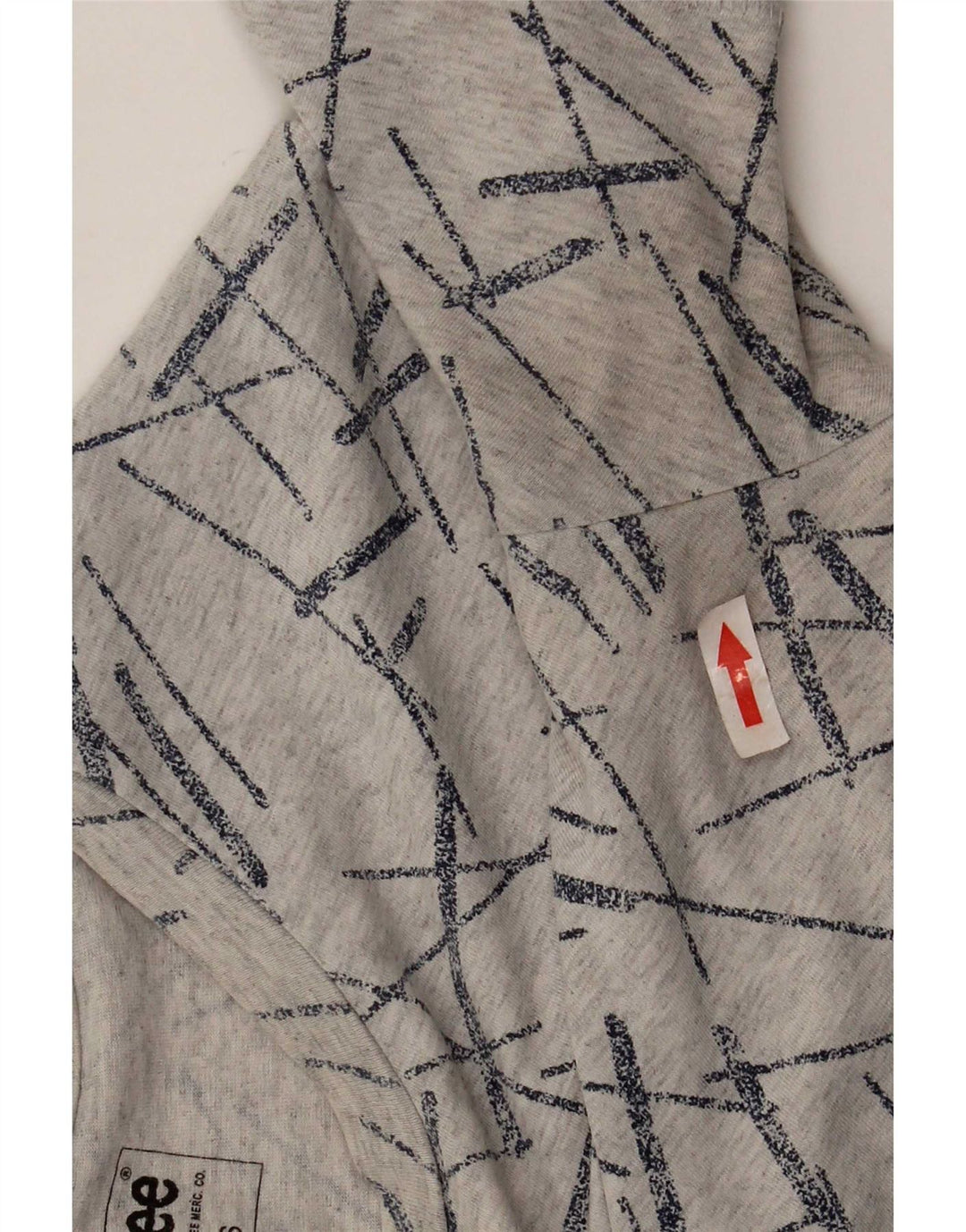 Lee T-Shirt Homme Petit Gris Rayé Coton