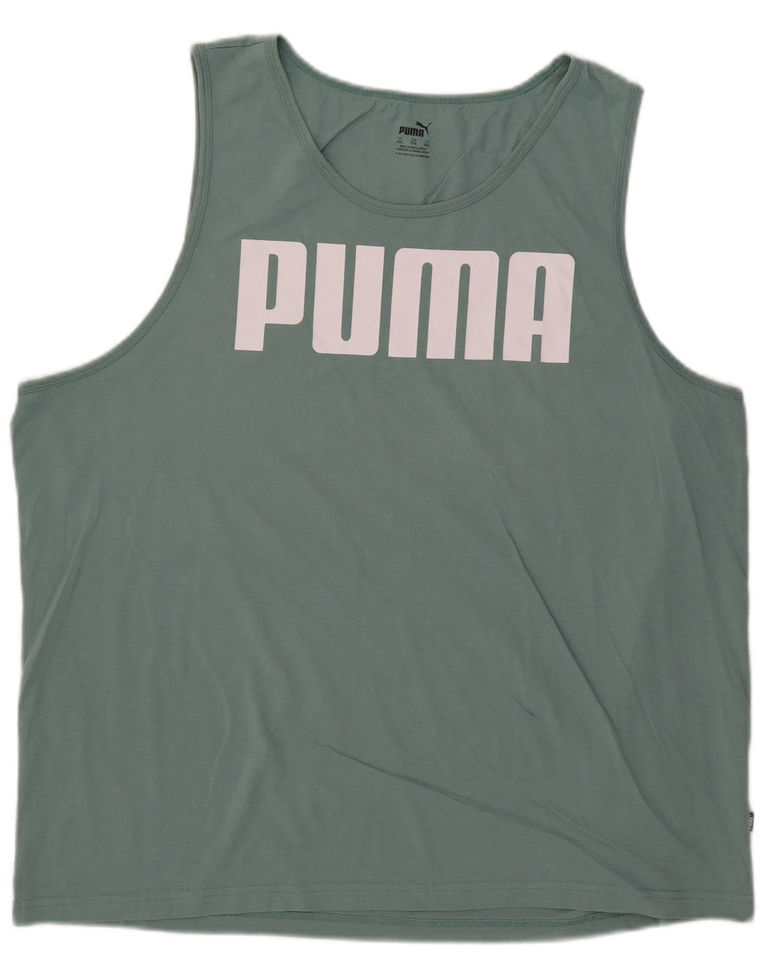 Puma Mens Graphic Vest Top 2XL Green