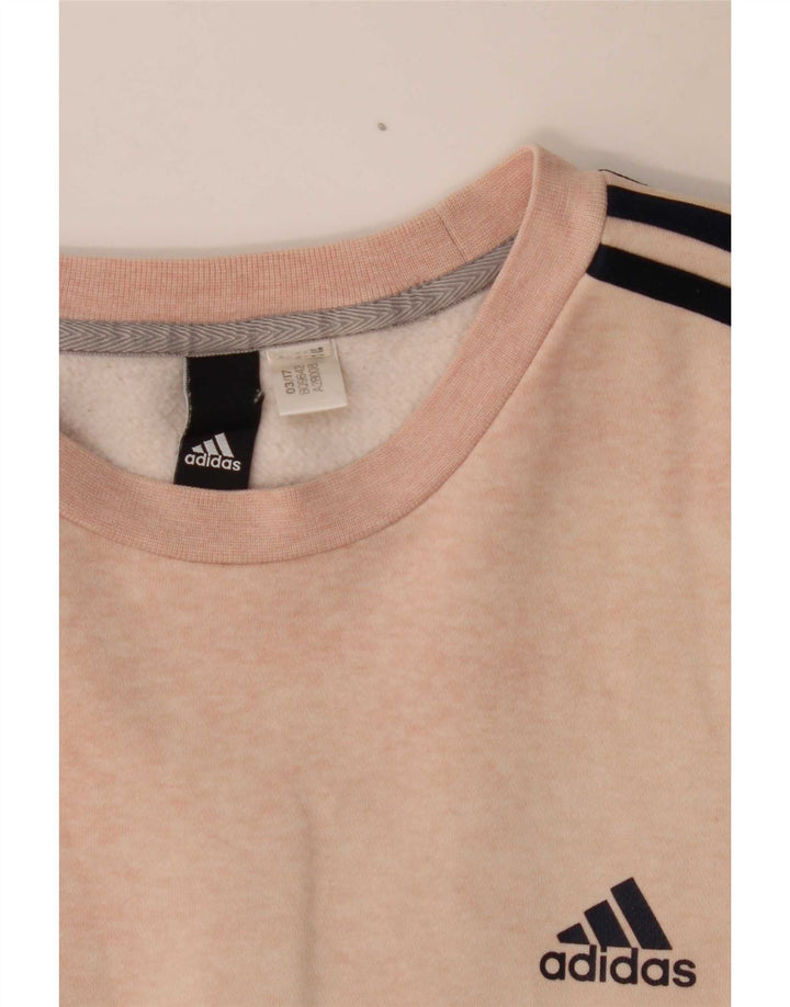 Adidas Herre Graphic Regular Fit Sweatshirt Jumper Large Pink