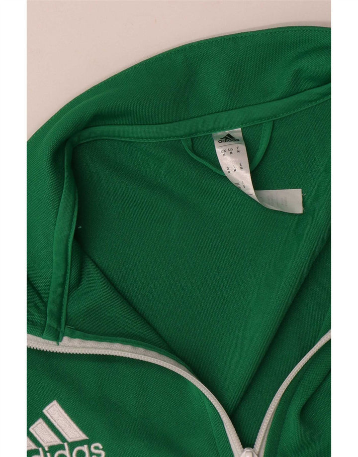 Giacca superiore della tuta da uomo Adidas Aeroready in poliestere verde medio