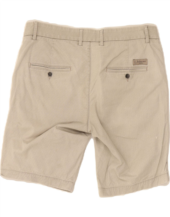 JECKERSON Mens Chino Shorts W34 Large  Grey Cotton Vintage Jeckerson and Second-Hand Jeckerson from Messina Hembry 