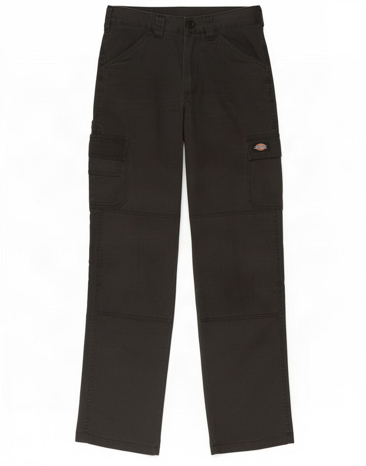 Dickies Pantalones cargo rectos para hombre W26 L30 Poliéster negro