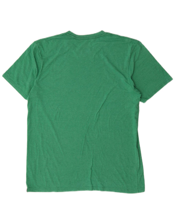 Camiseta Vans Masculina Custom Fit Graphic Top Grande Algodão Verde