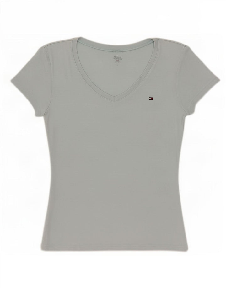 Tommy Hilfiger Dame T-Shirt Top UK 12 Medium Blue