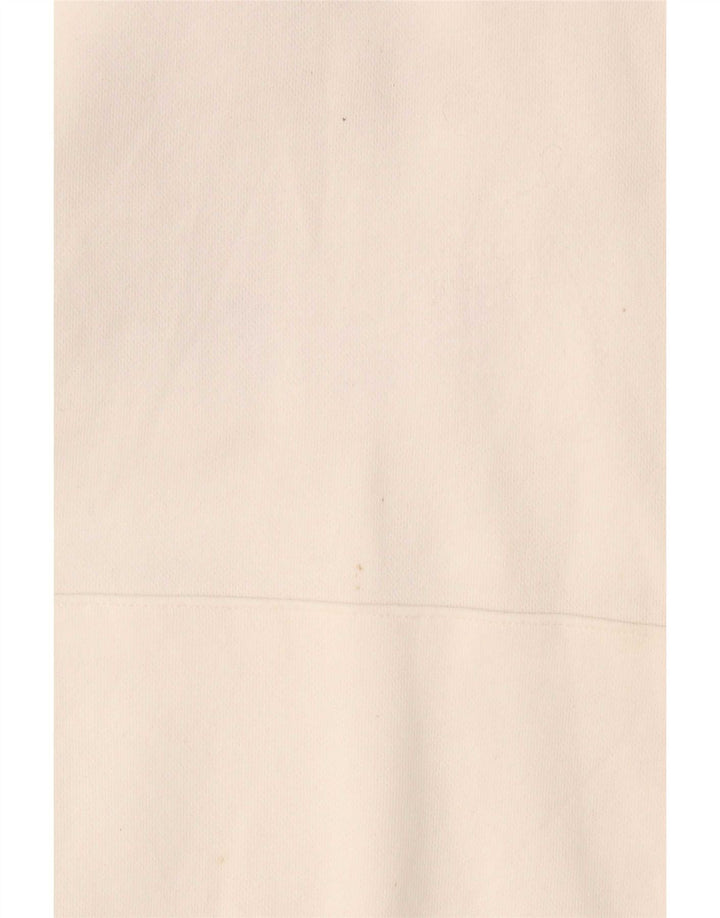 Nike Mens Graphic Hoodie Jumper Small White Cotton