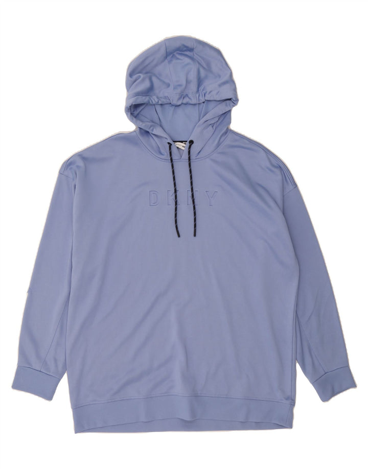 DKNY Mens Graphic Hoodie Jumper XL Purple Vintage Dkny and Second-Hand Dkny from Messina Hembry 