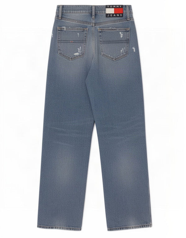 Tommy Hilfiger Γυναικεία Betsy Distressed Ψηλά τζιν W26 L26 Μπλε