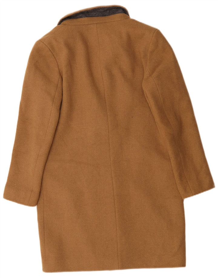 Marks & Spencer Damen Übergroßer Mantel UK 10 Small Beige Wolle