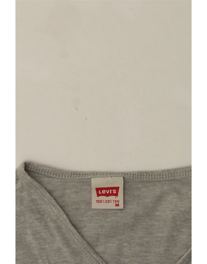 Camiseta Levi's para hombre Top de algodón moteado gris medio
