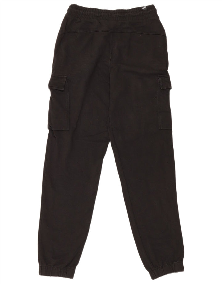 Puma Mens Cargo Tracksuit Trousers Joggers Small Black Cotton