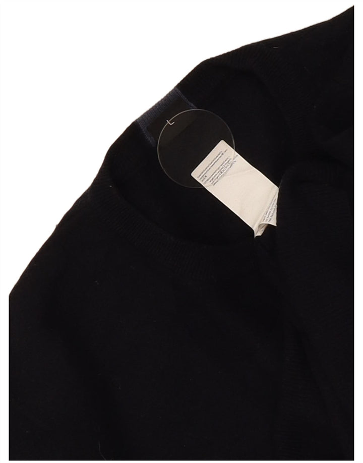 Hugo Boss Mens Crew Neck Jumper Sweater Large Navy Blue Virgin Wool