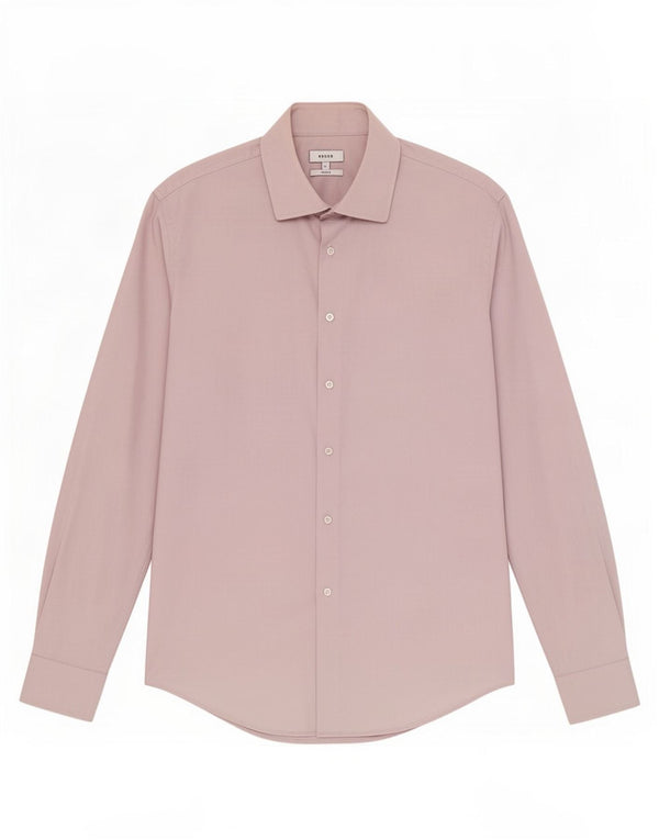 Camicia Reiss Slim Fit da uomo grande in cotone viola