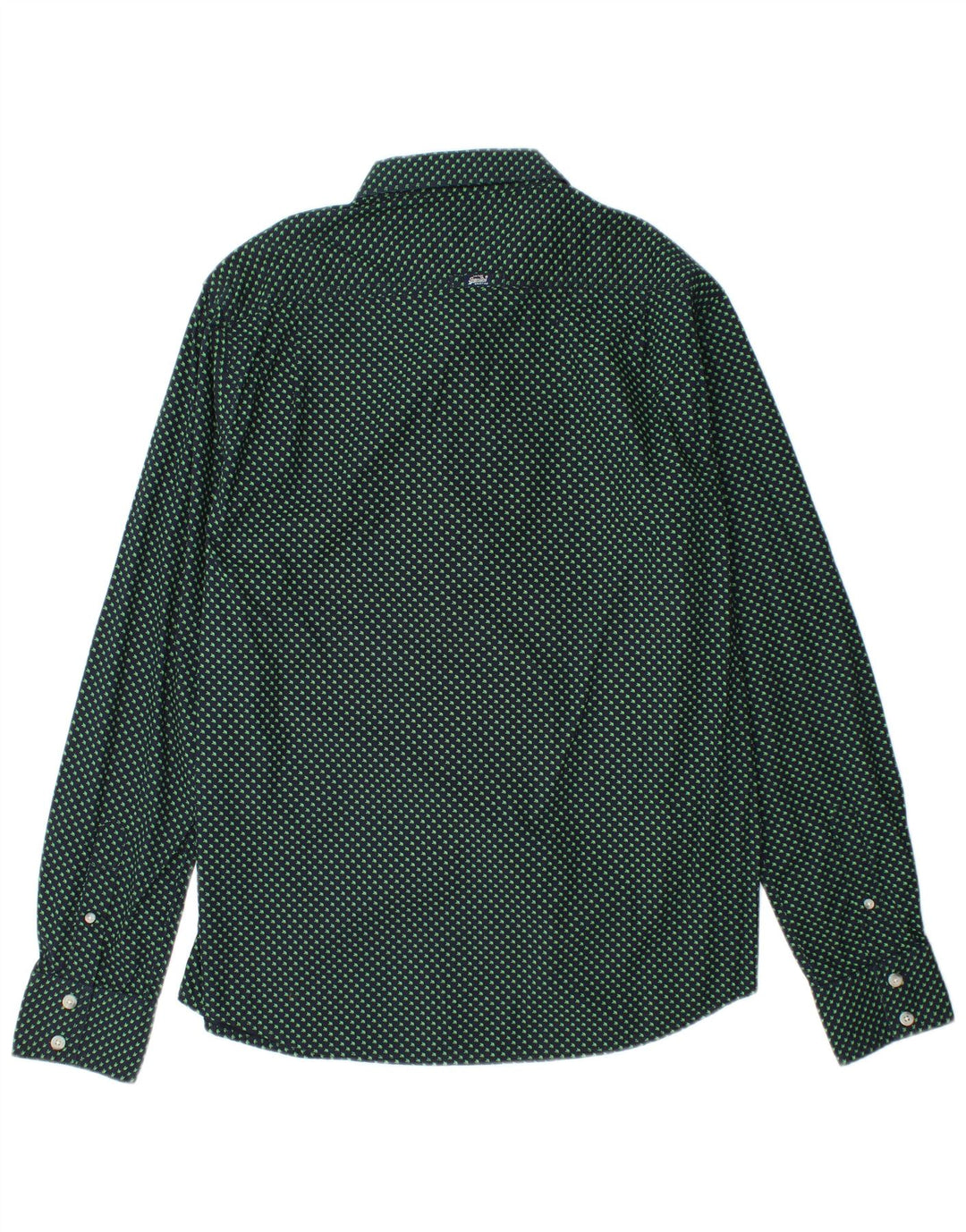 SUPERDRY Grafisk Herreskjorte 2XL Navy Blue Spotted