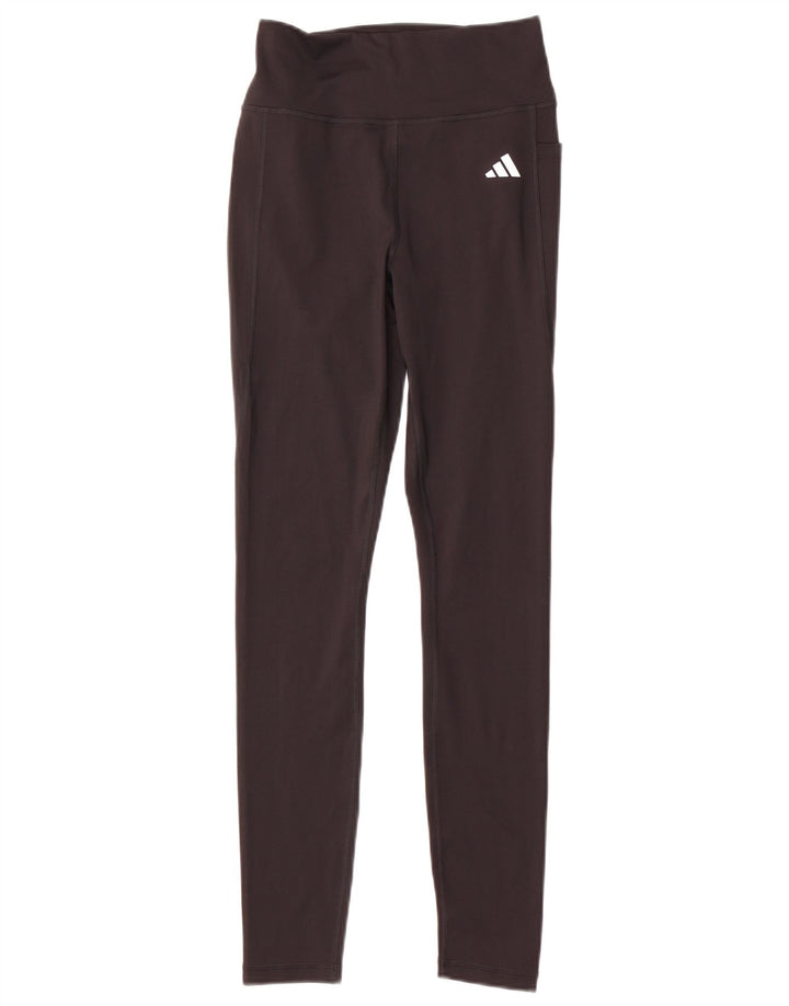 Adidas Womens Tight Fit Leggings UK12/ 14 Medium  Black Polyester