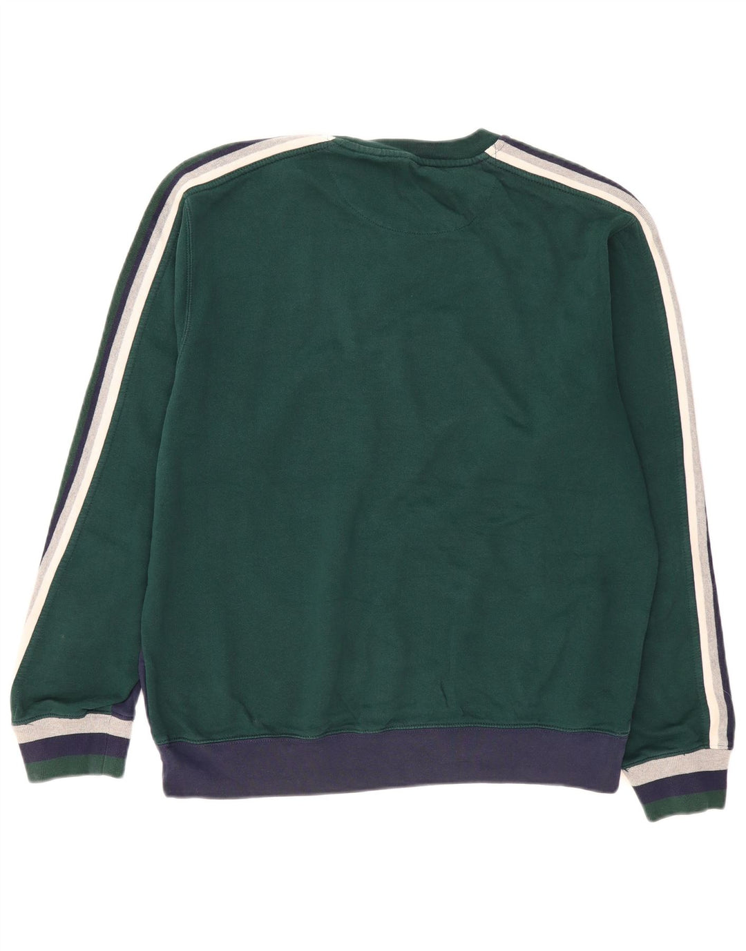 Chaps Herre Grafisk Sweatshirt Jumper Stor Marineblå Colourblock Bomuld