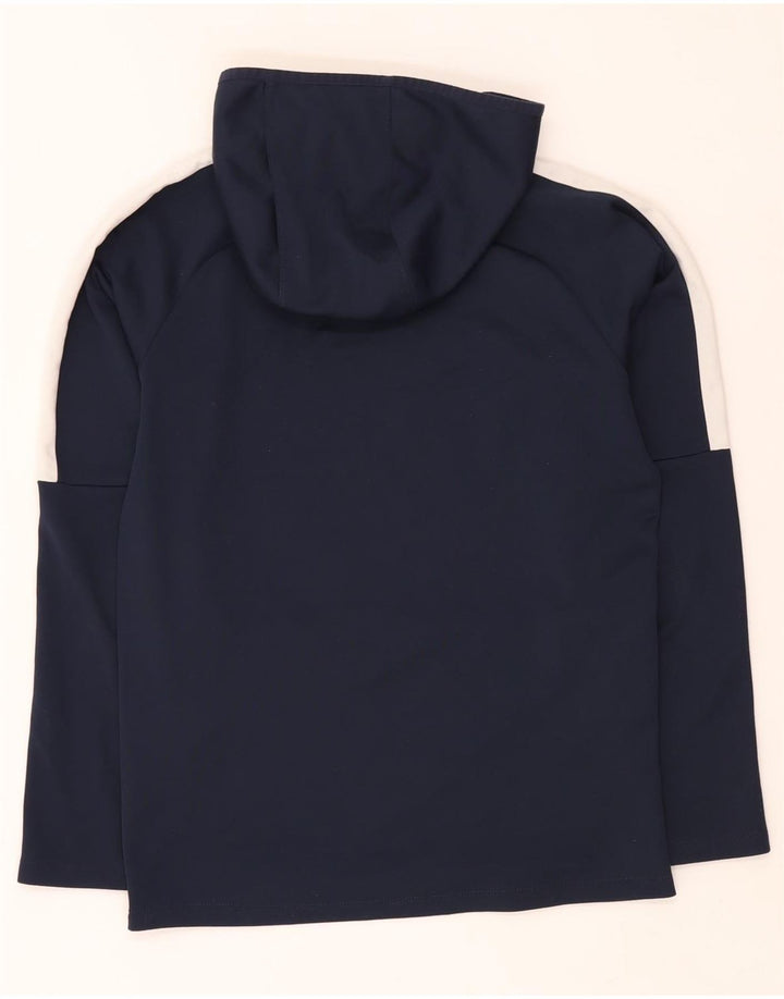 Maglia con cappuccio Nike Dri Fit da uomo, piccola, in poliestere color block blu navy
