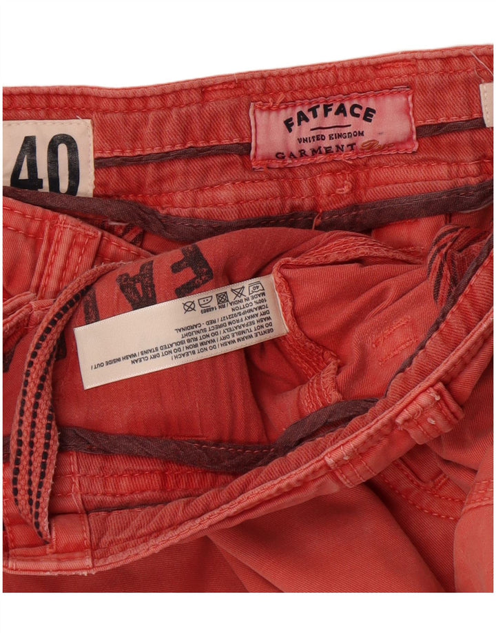 Fat Face Mens Chino Shorts W40 XL Red Cotton