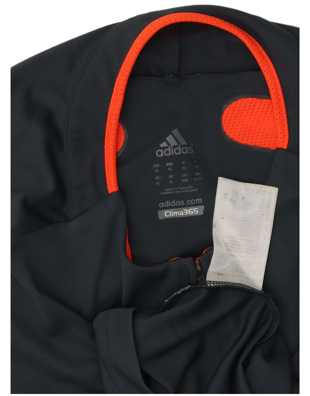 Adidas Mens Clima 365 Zip Neck Pullover Tracksuit Top XL Grey Colourblock