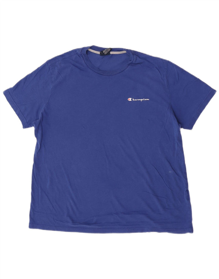 Champion Herre T-Shirt Top Medium Blå