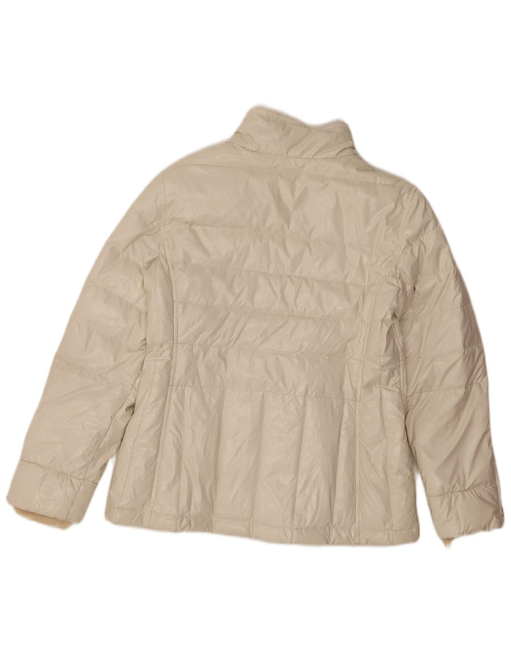 FAY Womens Padded Jacket UK 16 Large Off White