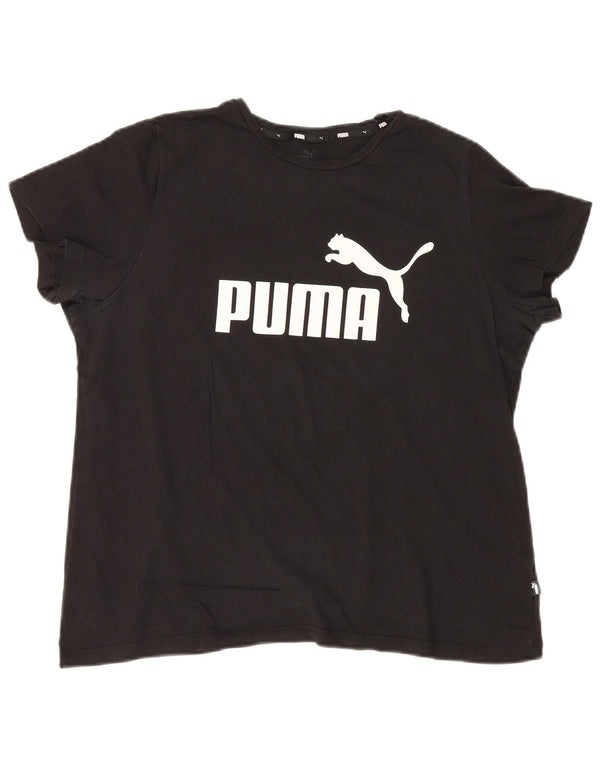Puma T-shirt graphique pour femme UK 18 XL Noir