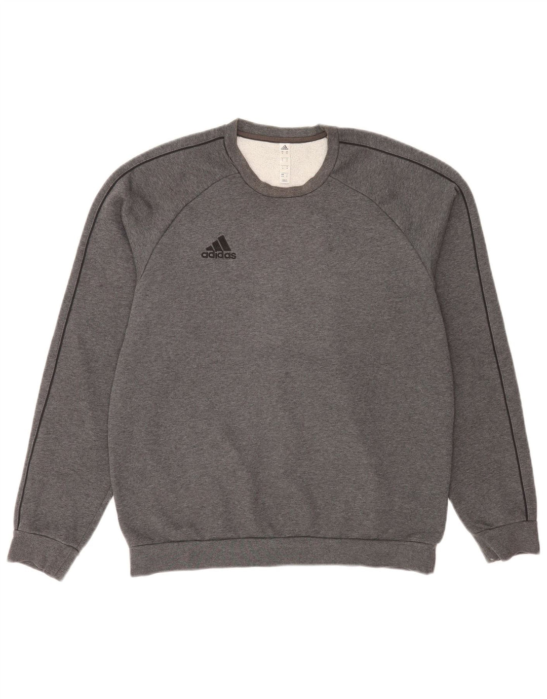 Felpa Adidas da uomo con vestibilità regolare, maglione, cotone chiazzato grigio medio