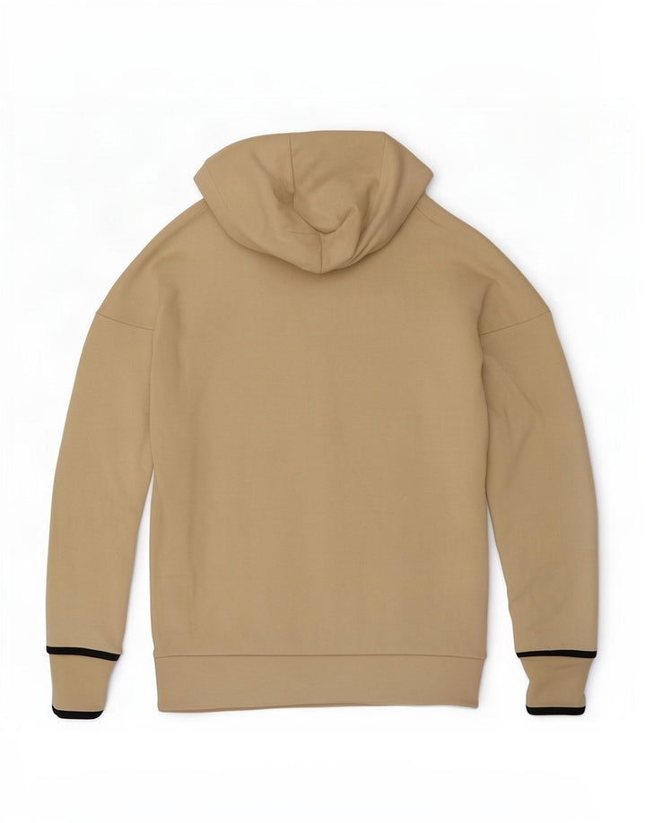 Adidas Mens Zip Hoodie Sweater Medium Beige Cotton