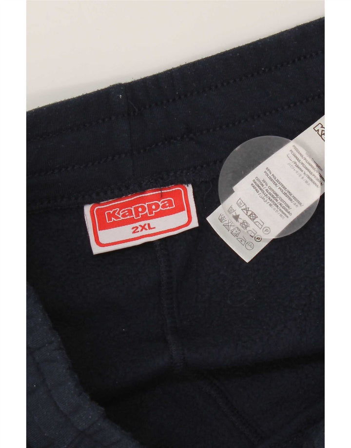 Kappa Mens Tracksuit Trousers Joggers 2XL  Navy Blue Polyester