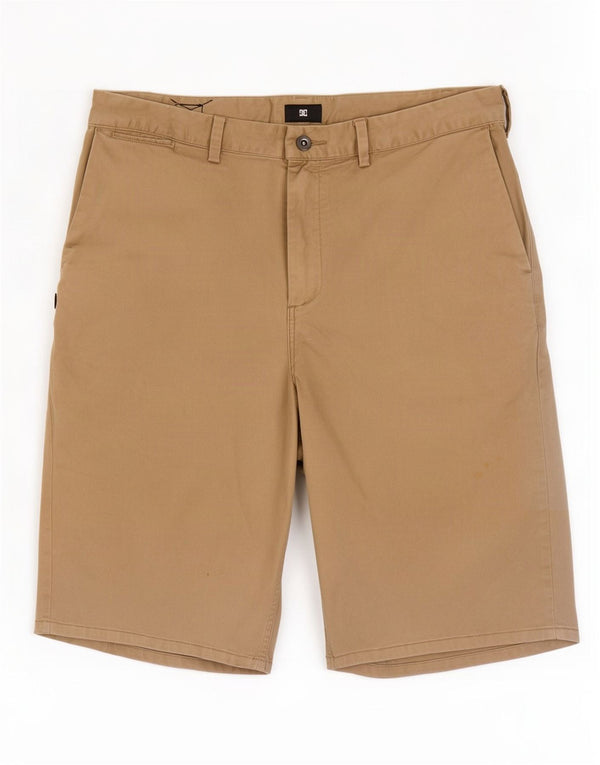 Męskie spodenki Chino DC W36, duże, beżowe, bawełniane