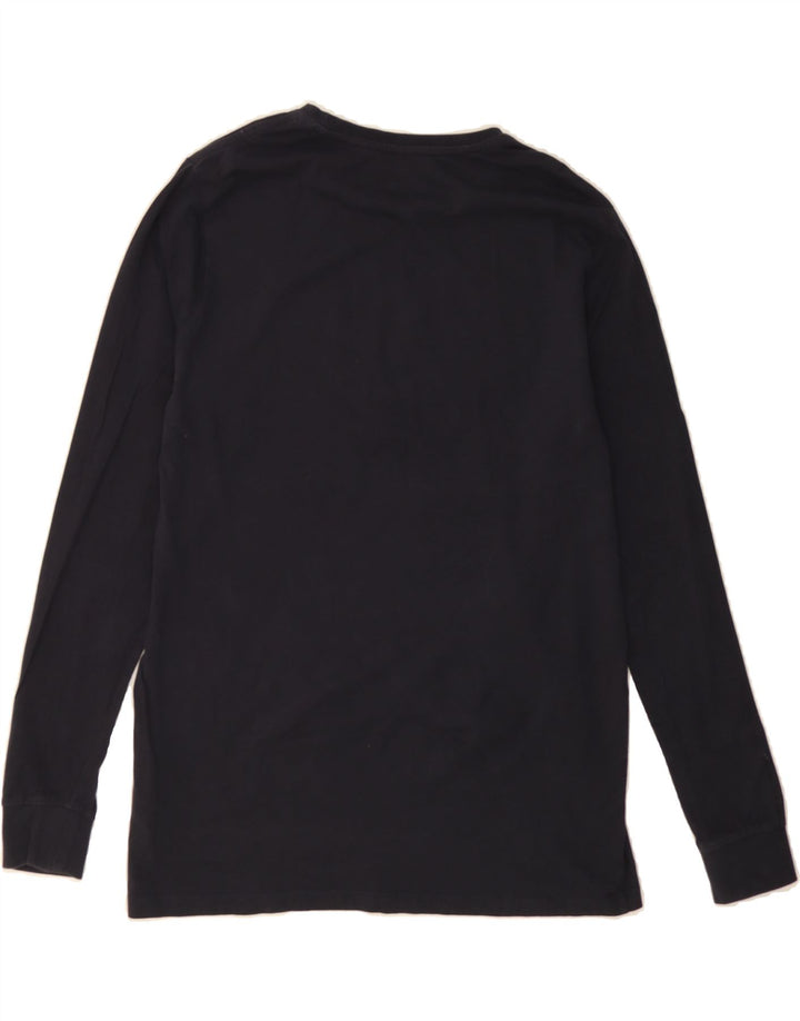 LEVI'S Mens Graphic Top Long Sleeve Medium Navy Blue Cotton Vintage Levi's and Second-Hand Levi's from Messina Hembry 