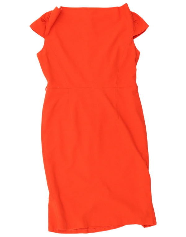 Next Womens Sheath Dress UK 14 Medium Red Polyester
