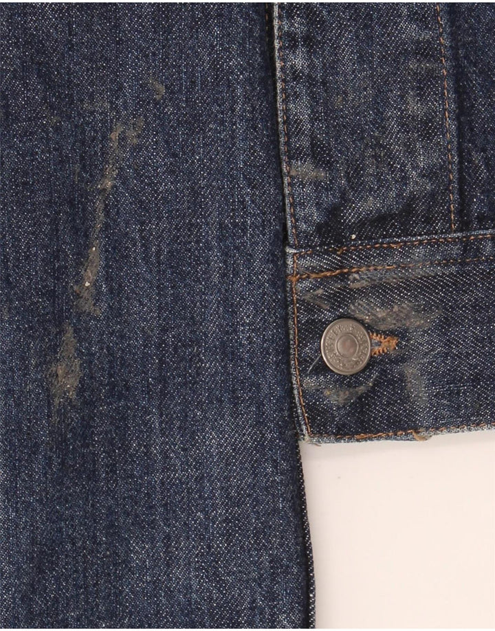 Giacca di jeans da uomo Sisley UK 36 Small Blu Navy